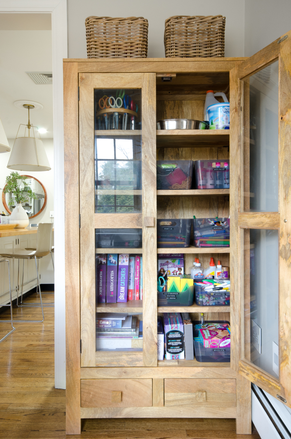 Storage Cabinet for Art Supplies - The Chronicles of Home